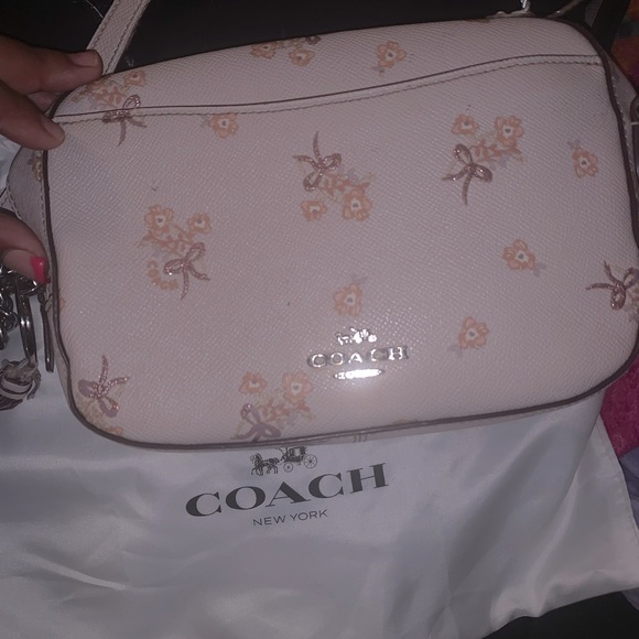 Coach Handbags - Light pink flower coach bag.